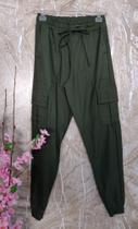 Calça joquer, verde musgo. Tam. M Calça joquer, verde musgo. Tam. M
