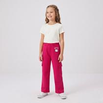 Calça Junenil Menina Moletom Hello Kitty Flare Calça Junenil Menina Moletom Hello Kitty Flare