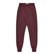Calça Juvenil em Moletom Felpado cor Vinho - MOD.ME Calça Juvenil em Moletom Felpado cor Vinho - MOD.ME