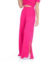 Calça Juvenil Feminina Em Ribana Canelada Minty Rosa Calça Juvenil Feminina Em Ribana Canelada Minty Rosa