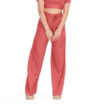 Calça Juvenil Feminina Em Viscopoly Glow Minty Laranja Calça Juvenil Feminina Em Viscopoly Glow Minty Laranja