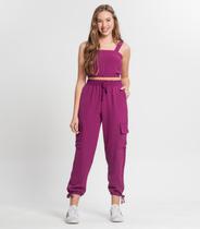 Calça Juvenil Feminina Minty Roxo