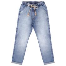 Calça Juvenil Look Jeans c/ Elástico Jeans Calça Juvenil Look Jeans c/ Elástico Jeans