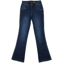 Calça Juvenil Look Jeans Flare Jeans - UNICA - 4 Calça Juvenil Look Jeans Flare Jeans - UNICA - 4