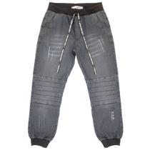 Calça Juvenil Look Jeans Jogger Black