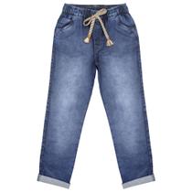 Calça Juvenil Look Jeans Moletom Jeans