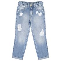 Calça Juvenil Look Jeans Mom Jeans Calça Juvenil Look Jeans Mom Jeans