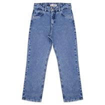 Calça Juvenil Look Jeans Reta Vintage Jeans Calça Juvenil Look Jeans Reta Vintage Jeans