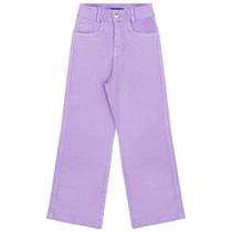 Calça Juvenil Look Jeans Wide Leg Collor