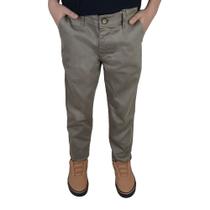 Calça Juvenil Masculina Ogochi Sarja Essencial Kaki - 002516