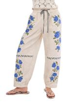 Calça Kedera Jeans Wide Leg Cintura Média Baggy