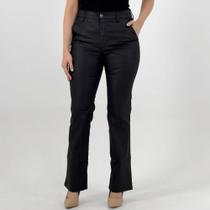 Calça La Rossi Boot Cut Resinada Feminina