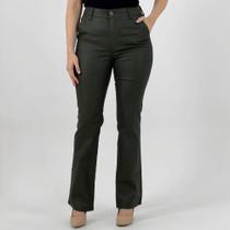 Calça La Rossi Boot Cut Resinada Feminina
