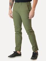 Calça Lacoste Masculina Sarja Chino Slim Fit New Classic Verde Militar