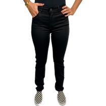 Calca Lee Feminina Preta Cintura Alta Com Elastano Reta Marion Calca Lee Feminina Preta Cintura Alta Com Elastano Reta Marion