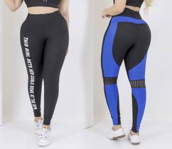 Calça Leg Academia Feminina Legging Cintura Alta Moda Fitness Suplex The Start Telinha Oferta