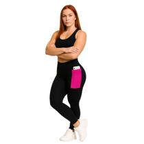 Calça LEG Legging COM BOLSOS Cintura Alta Fitness Treino Casual Corrida Academia Cores 656