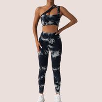 Calça Leg Legging E Top Conjunto Feminino Academia Fitness Caminhada