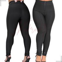 Calça Leg Lipo Super Modeladora Cintura Alta Aperta Barriga Calça Leg Lipo Super Modeladora Cintura Alta Aperta Barriga