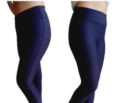 Calça leg plus size G1 G2 G3 feminina bandagem - Dinalu modas
