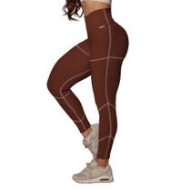 Calca Leg Pump Empina Bumbum Jacquard Canelado Dolce Moving