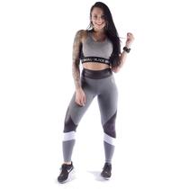 Calca legging 3 cores 10011819 cinza - black skull - clothing (p)