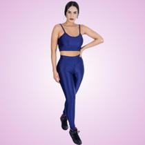 Calça Legging 3D Azul Marinho