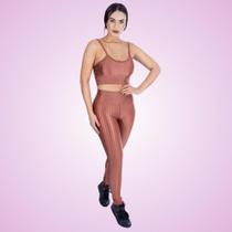 Calça Legging 3D Bronze