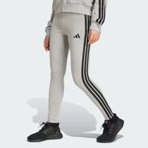 Calça Legging Adidas 3 Stripes Feminina Cinza Calça Legging Adidas 3 Stripes Feminina Cinza