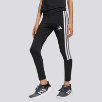 Calça Legging Adidas 3 Stripes Juvenil Preta e Branca