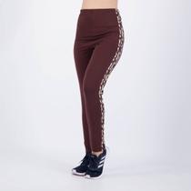 Calça Legging Adidas 3S Animal Print Feminina Marrom