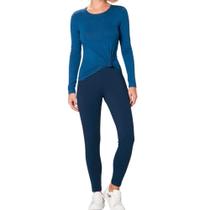 Calça Legging Algodão Malwee 1000026301 Moletom - Azul