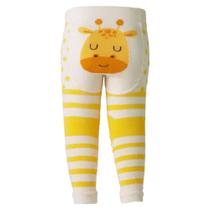 Calça legging amarela girafinha16 a20 baby unissex pimpolho
