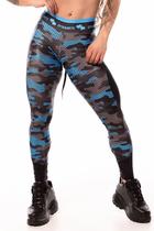 Calça Legging Apple Booty Camuflado Azul Dynamite