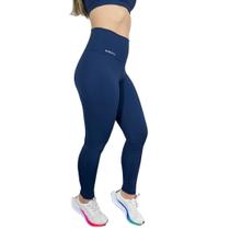 Calça Legging Básica Casual Suplex Academia Azul M.