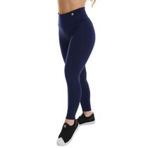 Calça Legging Básica Cintura Alta Academia Poliester Feminina