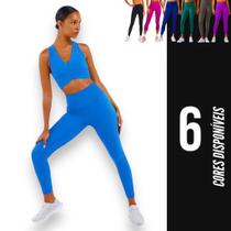 Calça Legging BÁSICA COLORIDA Leg Fitness Academia Corrida Cintura Alta Feminina 576