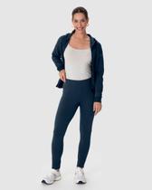 Calça Legging Básica Feminina Em Moletom Stretch Flanelado Calça Legging Básica Feminina Em Moletom Stretch Flanelado