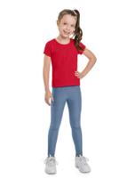 Calça legging básica infantil menina de cotton jeans Brandili Calça legging básica infantil menina de cotton jeans Brandili