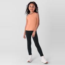 Calça Legging Básica Infantil Menina Em Cotton Brandili