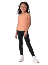 Calça Legging Básica Infantil Menina em Cotton Brandili