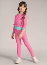 Calça legging básica infantil menina em molecotton Brandili