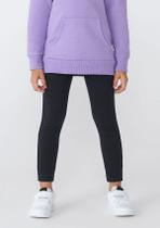 Calça Legging Básica Infantil Menina Em Moletom Peluciado Tam 1 A 16