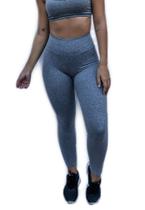 Calça Legging Básica Poliamida Mescla