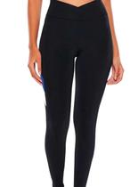 Calça Legging Body For Sure 4343 Feminina Cós Transpassado Velocity Poliamida T. P/GG