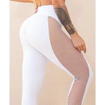 Calça Legging Bold Cut com Empina Bumbum Branca