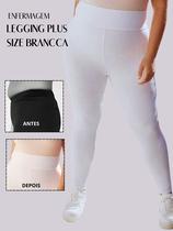 Calça Legging Branca Enfermagem Plus Size Em Suplex Confortável Cintuta Alta Calça Legging Branca Enfermagem Plus Size Em Suplex Confortável Cintuta Alta