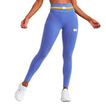 Calça Legging Caju Brasil Nz Com Fecho Azul