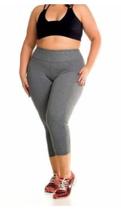 Calça Legging Capri Suplex Grosso Plus Size G1 G2 G3 G4 Cintura Alta Fitness Feminino Academia Calça Legging Capri Suplex Grosso Plus Size G1 G2 G3 G4 Cintura Alta Fitness Feminino Academia