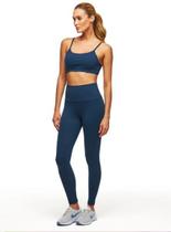 Calça legging cigarrete cós alto de poliamida fitness academia